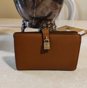 Brown Leather Women's  Small Wallet Michael Kors